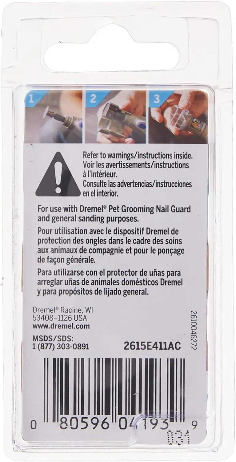 Imagem -05 - Dremel-discos de Lixar para Unhas Discos de Lixar para Cão e Gato Ferramenta de Grooming Sd60-pgk Esz Lock 10 Pcs