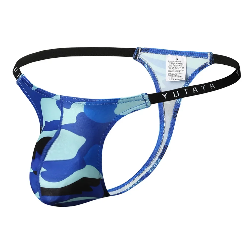 

Mens Sexy Camouflage Briefs Underpants Men G-string Low Rise Gay Sissy Bulge Pouch Underwear Man Thin Soft Gay Thong Panties