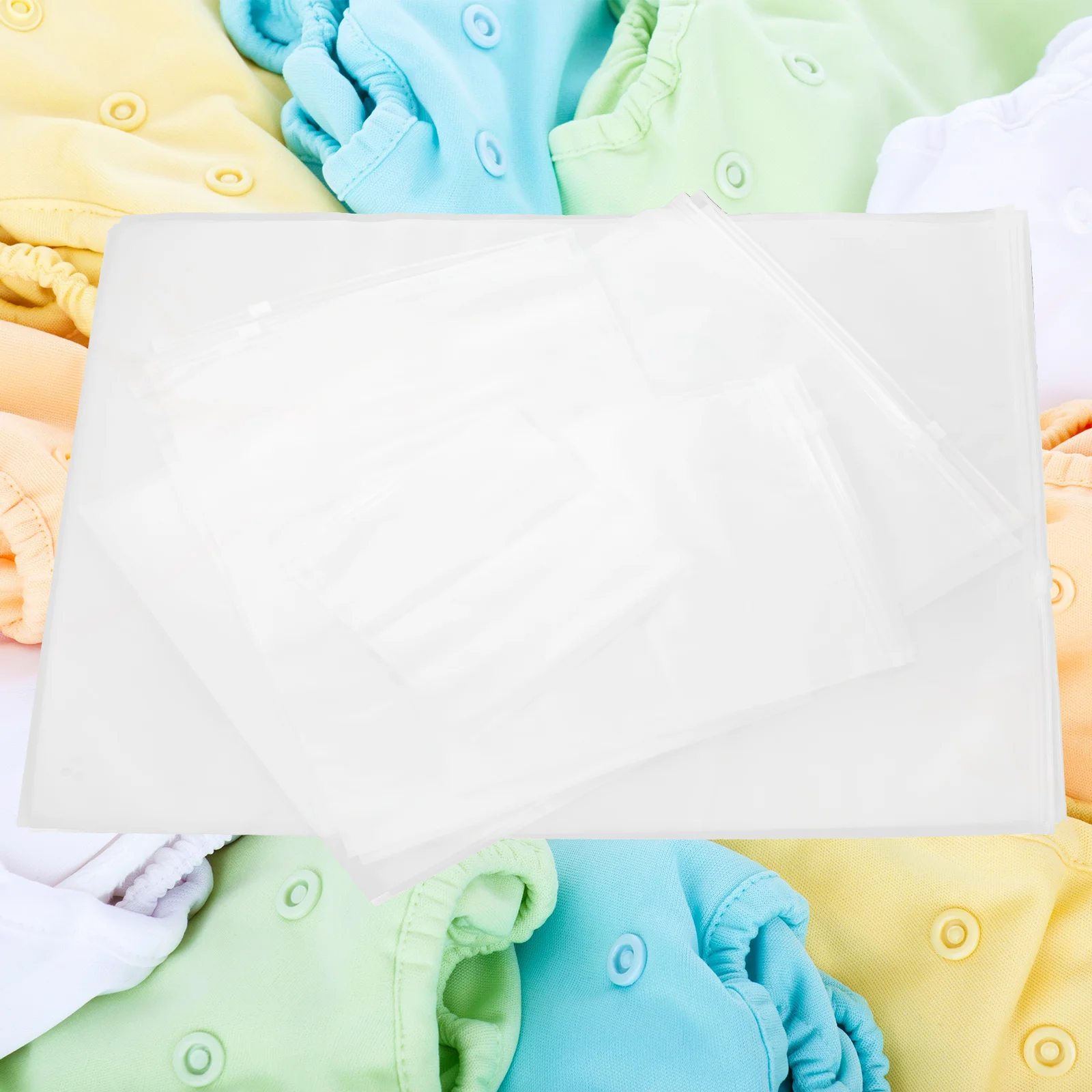 

25pcs Clothing Sealed Bags Travel Storage ganizer Garment Bag Packing Clear Frosted Suitable Clothes Underwear Toiletries Long