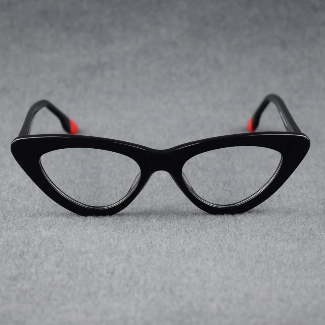 

Fashion Female Cat Eye Acetate Prescription Eyeglasses Frame Vintage Optical Reading Glasses Unisex