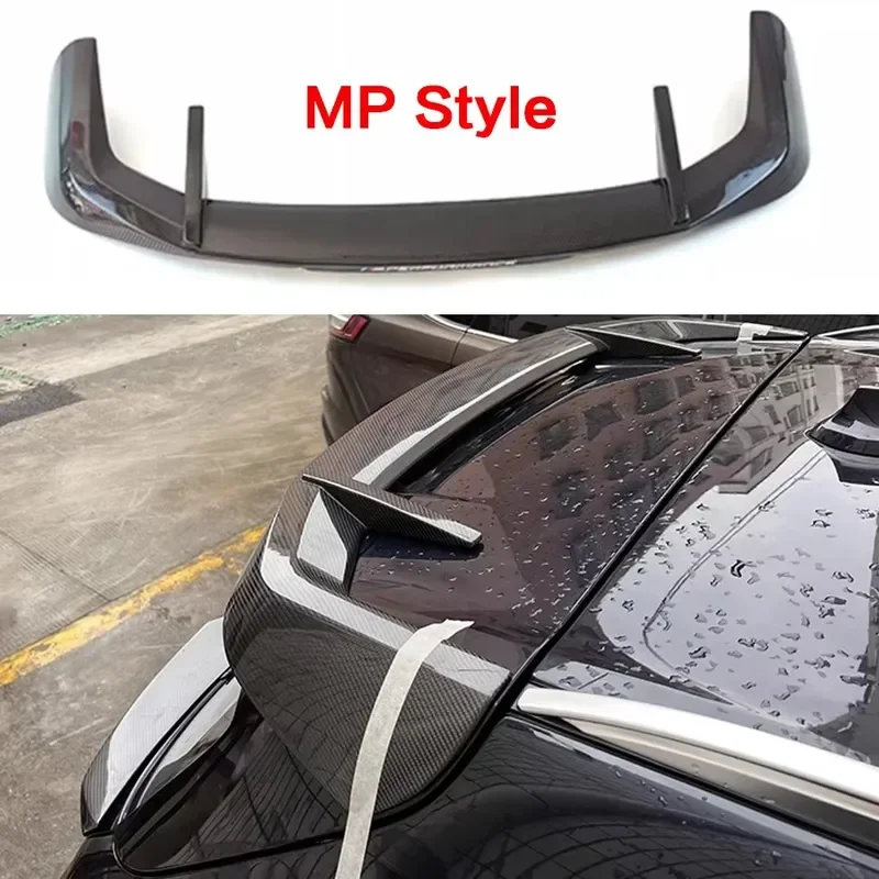 Bmw X5 G05 2018 + カーボンファイバーテールフィントップウイングリアデッキスポイラーダックビル車のウイングレトロフィットリアウイングボディキット