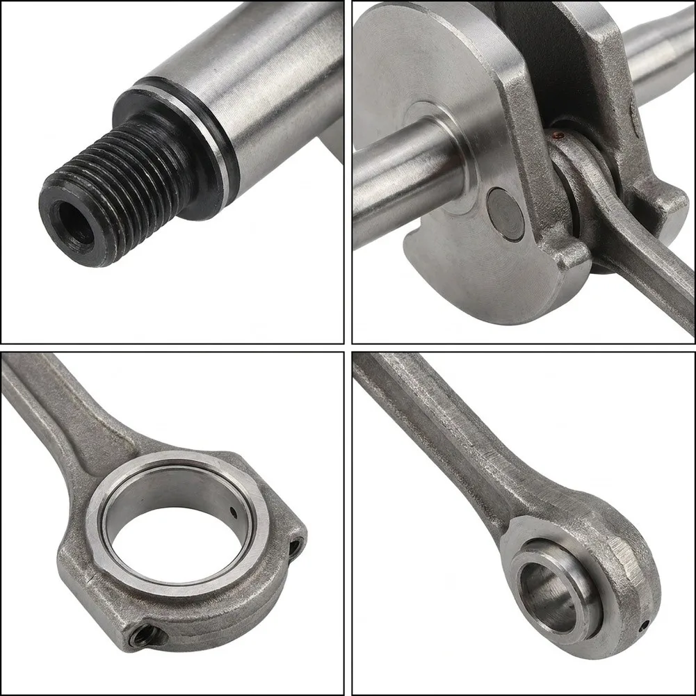 Crankshaft Compatible with FS38 FS40 FS45 FS46 FS55 - 12x10x6cm Silver Metal Construction Precise OEM Dimensions