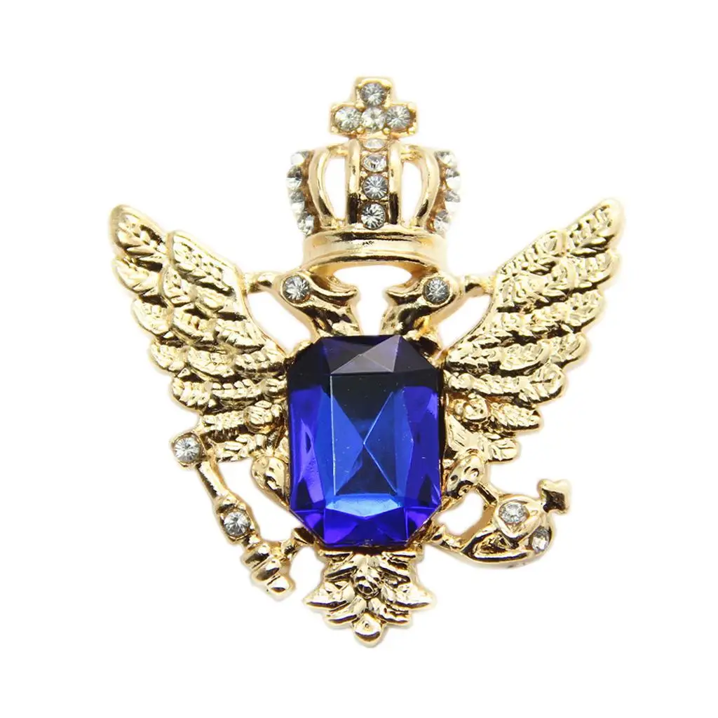 Alloy Eagle Brooch Pin Vintage Style Rhinestone Clothes Pin for Men's Suit Business Party Accessory Alloy Eagle Brooch Pin Vintage Style Rhinestone Clothes Pin for Men's Suit Business Party Accessory