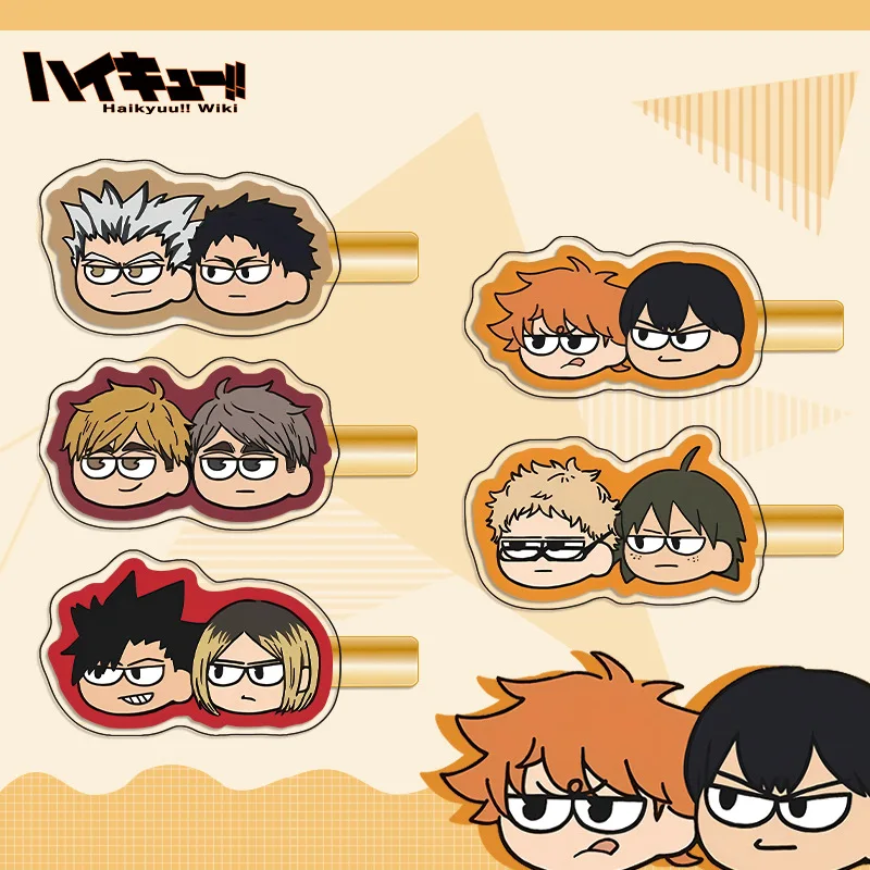 Anime Haikyuu!! Shoyo Hinata Tobio Kageyama Kei Tsukishima Cosplay accessori per forcine accessorio delicatezza versione Q Ambitus