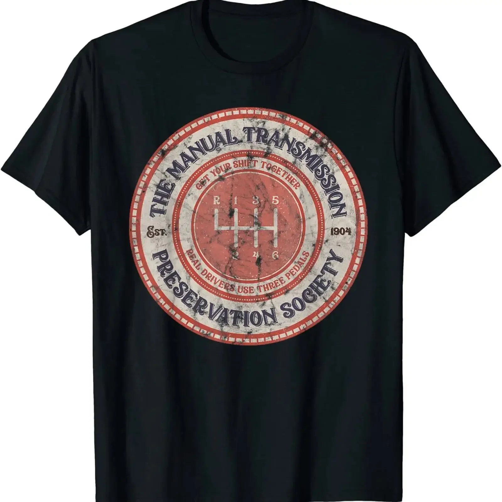 The Manual Transmission Preservation Society Est 1904 T Shirt S 5XL vintage Washed fashion Unisex homme designer clothes Casual