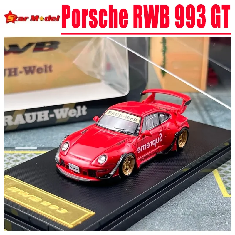 StarModel Bilancia 1/64 Porsche RWB 993 GT Giocattolo In Lega Veicolo A Motore Pressofuso In Metallo Modello Regali