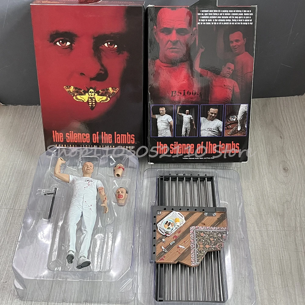 

NECA Hannibal Figure Anime Silence of the Lambs White Suit Action Figure Horror Toys Model Doll Gifts