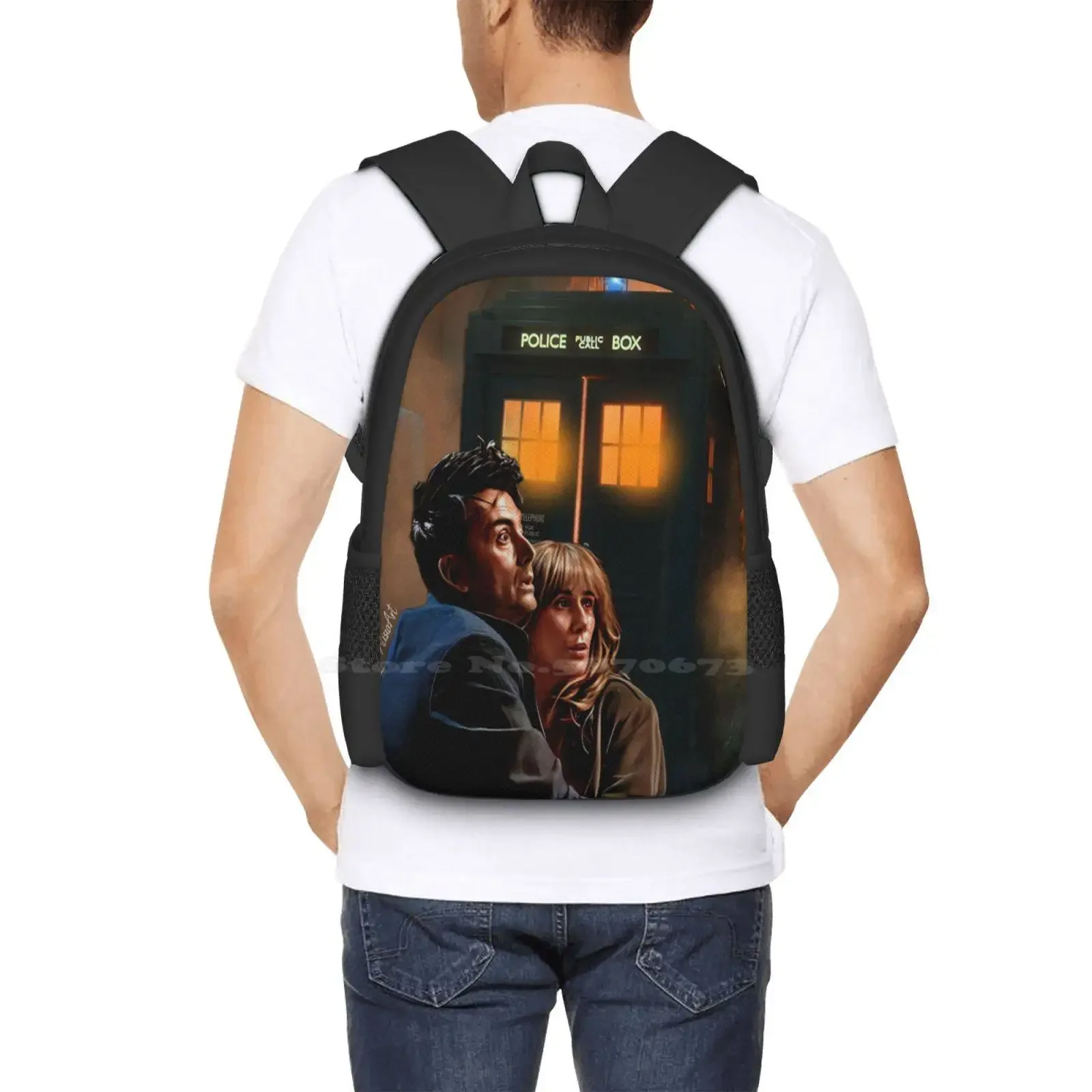 Wby 14Th Doctor Heißer Verkauf Schultasche Rucksack Modetaschen 14. Doctor Time Travel Time Machine