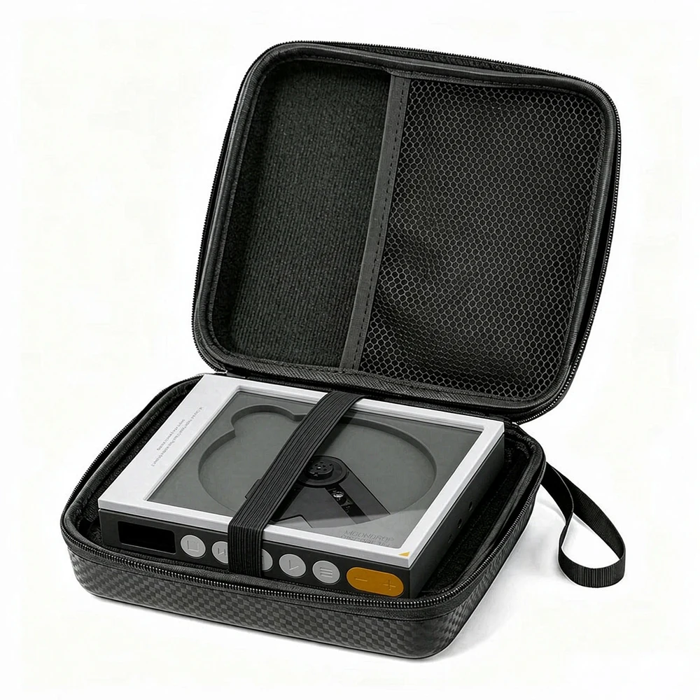 Harte EVA-Tragetasche für MOONDROP Discdream 2/2 Ultra Portable CD-Player, harte Schutzhülle, stoßfeste Reise-Aufbewahrungstasche