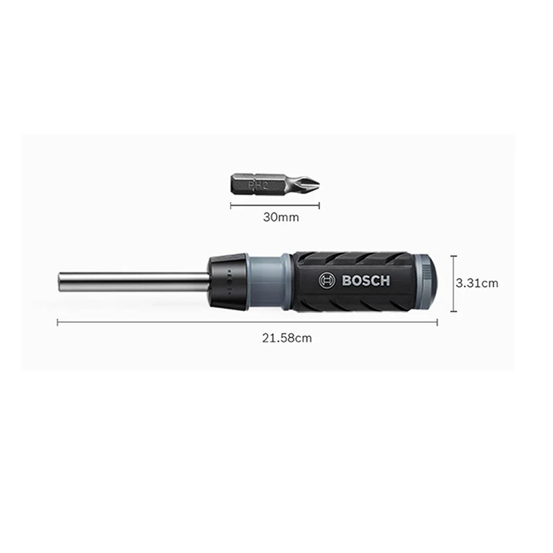 Xiaomi Bosch 10 in 1 Multifunctional Angle Ratchet Screwdriver Professional Screwdriver Sets Portable Maintenance Tool With Bits