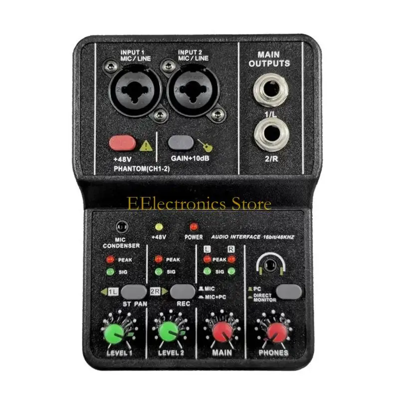 B03C Metal USB Sound Interfaces Sound Card For Seamless Music Production And Karaoke