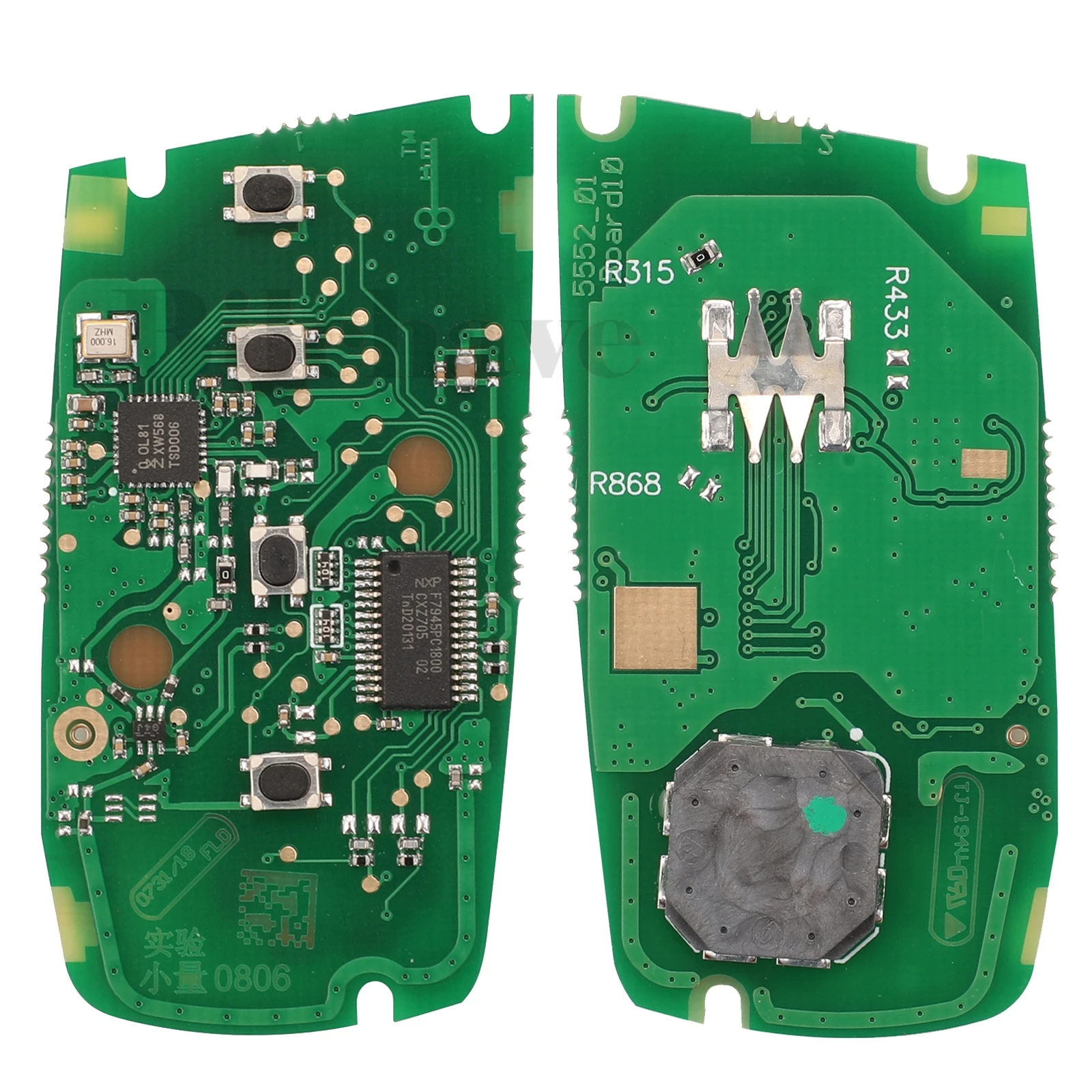 jingyuqinz 315 MHz/434 MHz/868 MHz zdalny kluczyk samochodowy dla Rolls Royce Cullinan Dawn Ghost Phantom Wraith PCF7945 Chip CAS4/FEM System