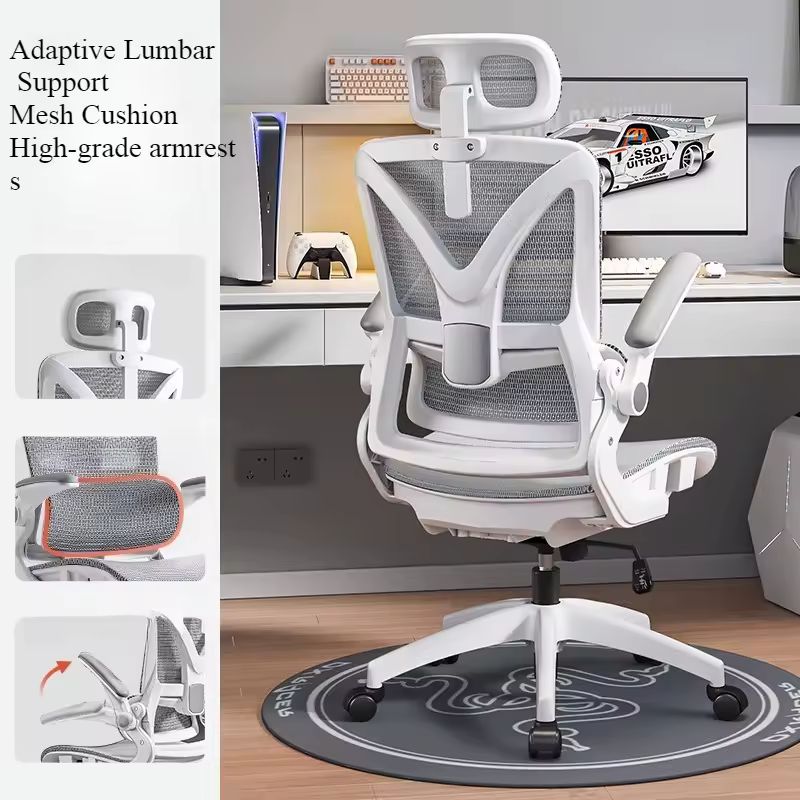 Ergonomic Gaming Chair 3D Lumbar Support Racing Swivel Adjustable Breathable Mesh High Density Sponge Seat Silla De Escritorio - Image 4