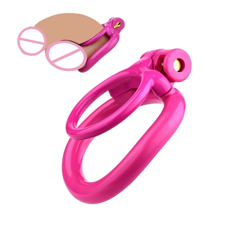 2024 New Resin Open Chastity Cage Breathable Birdcage Lightweight Penis Lock Binding Penis Ring with 4 Size Rings Adult Sex Toys