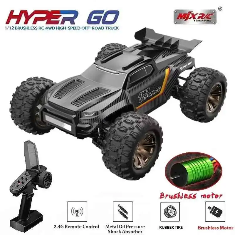

Радиоуправляемая машина MJX Hyper Go 12212 1/12 4WD, 58 км/ч, бесщеточная, для гонок, 2.4G, внедорожная, скоростная, игрушка-трак