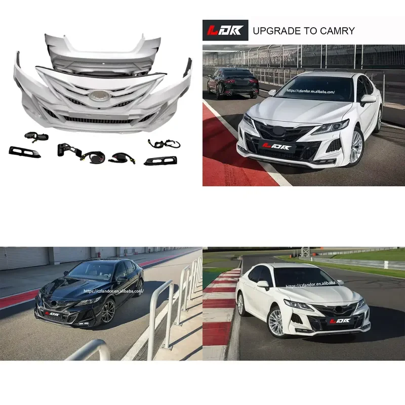 for C-Car Parts LDR High Quality Body Kit Front Rear Bumpers with Bolt Mounting for 2018-2022