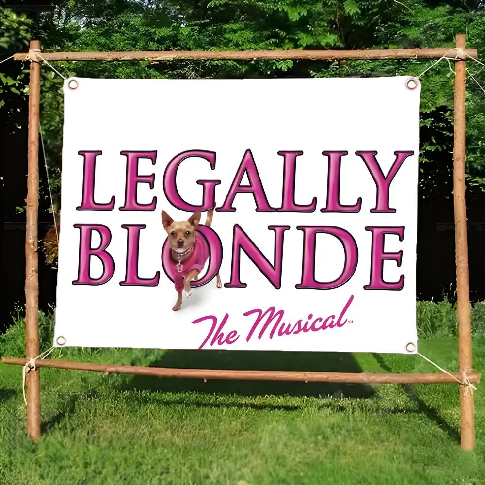 Legally Blondes Memorable Flags Borderless four-ring ornament indoor outdoor decoration effortless to hang