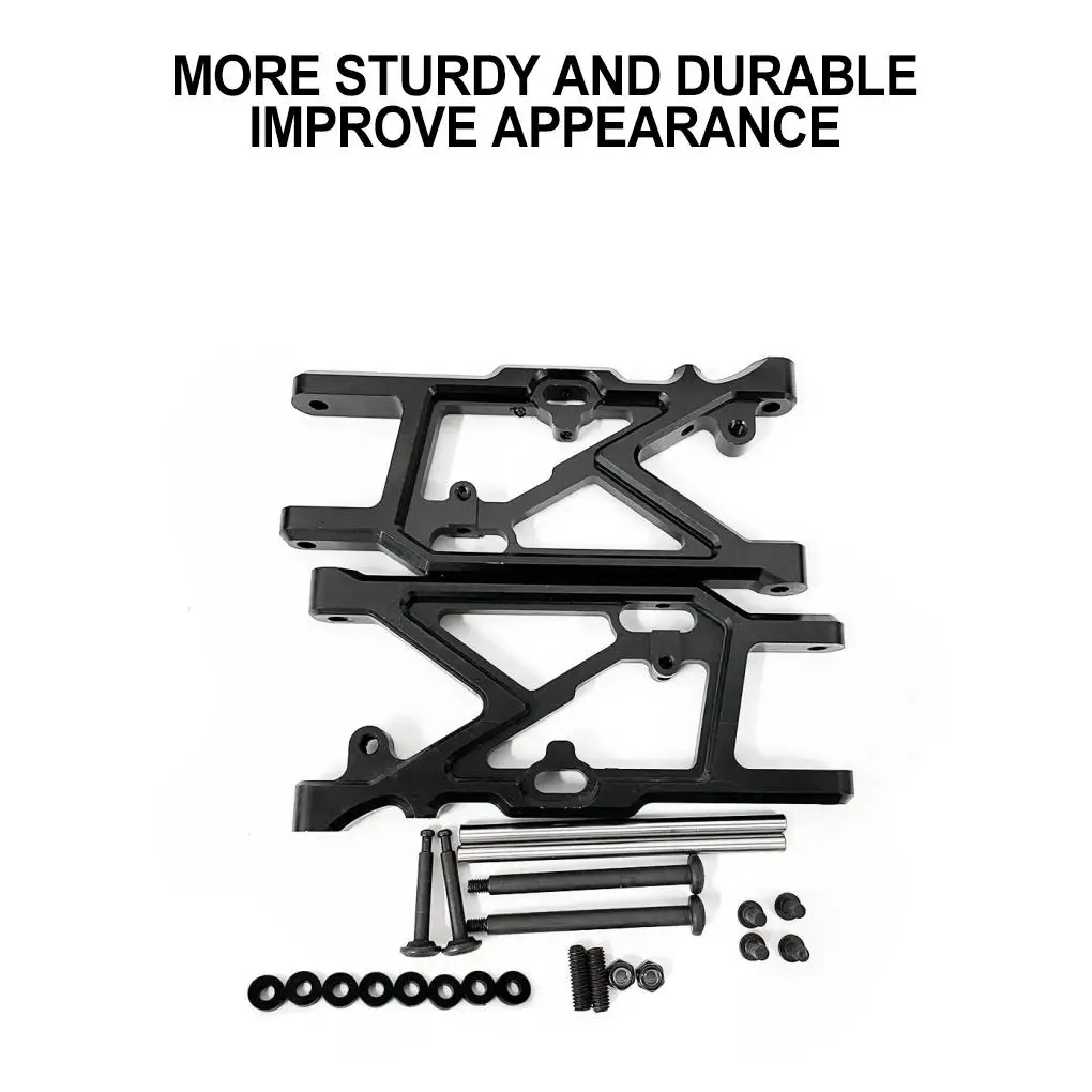2 uds aleación de aluminio 1/7 brazo de suspensión inferior trasero para 6S RC pieza de coche accesorios de coche piezas de repuesto