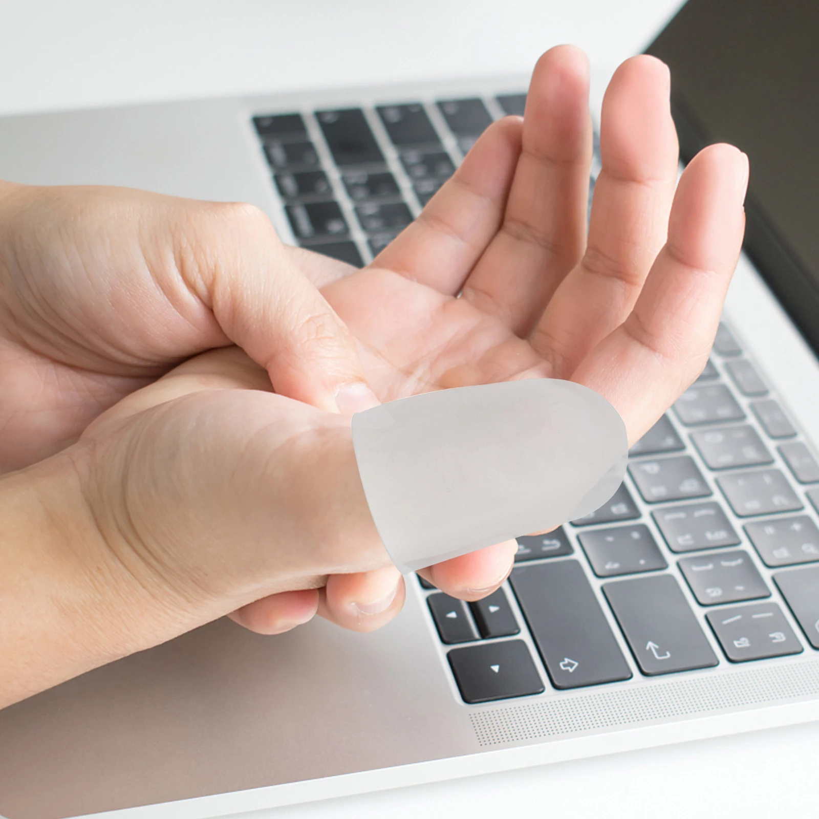 20 قطعة حماة مقاومة للحرارة عدم الانزلاق المضادة للحرق أكمام الاصبع لورشة المطبخ حماية إصبع يغطي نصائح النقاط #2