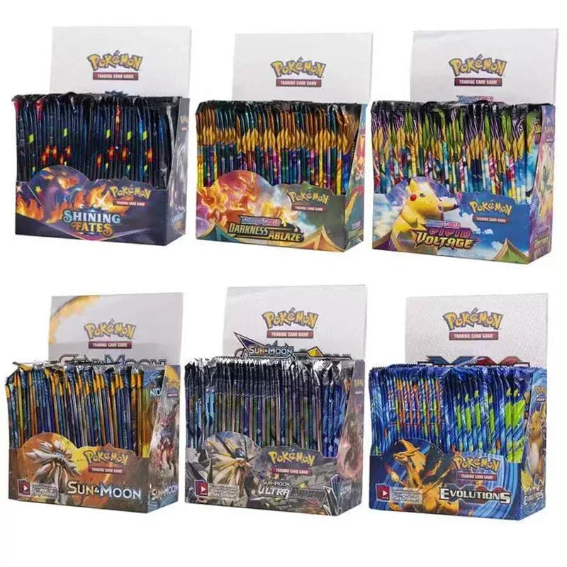 **360 cartes Pokémon TCG en anglais, Scarlet Violet Brilliant Stars Evolutions Booster Box, 36 paquets de cartes Pokémon, collection de cartes**