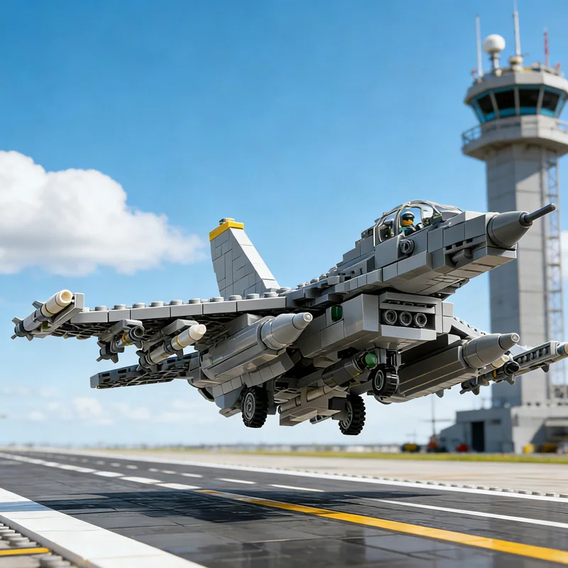 1255 pièces Série Guerre F16C - BLK70+ MOC Blocs de Construction Modulaires Personnalisables Technologie Éducative Populaire DIY Cadeaux de Vacances pour Garçons