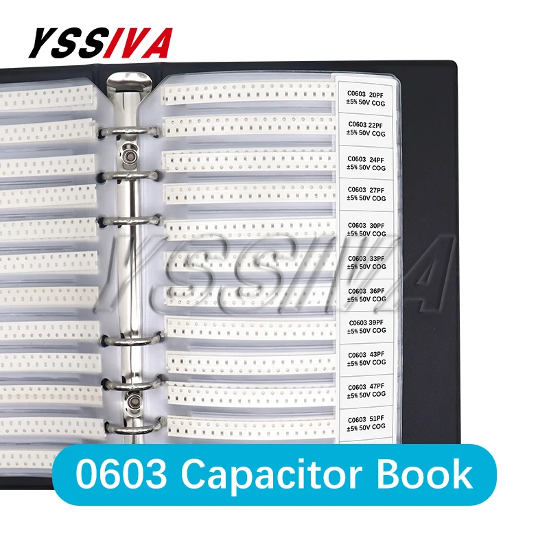 Imagem -03 - Smd Capacitor Sample Book Chip Capacitância Variedade Grupo Faça Você Mesmo Pack 1206 0805 0603 0402 0201 50 80 90 92 Valores 25 Pcs 50 Pcs