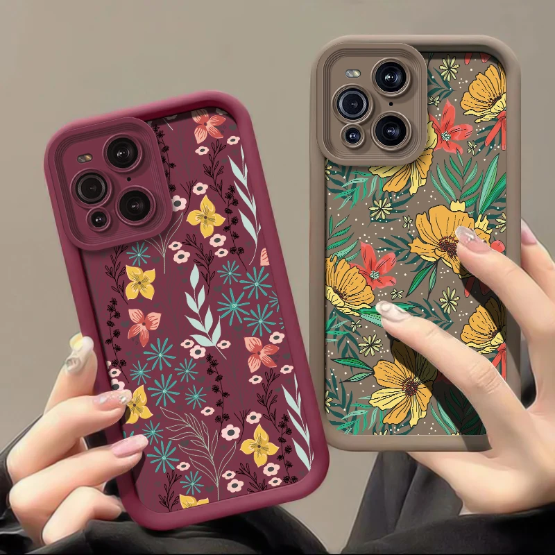 Bloemenprint Telefoonhoesje Voor Motorola Moto Edge 40 Neo 50 60 Fusion G86 G56 G85 G84 E13 E14 E40 TPU Schokbestendig Matte Soft Cover