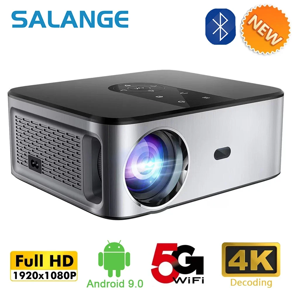 Salange X3 Tragbarer Projektor 5g Wifi Bluetooth Android 9,0 1080 Ansi Full Hd 4k P Outdoor Film Smart Home Theater Proyector