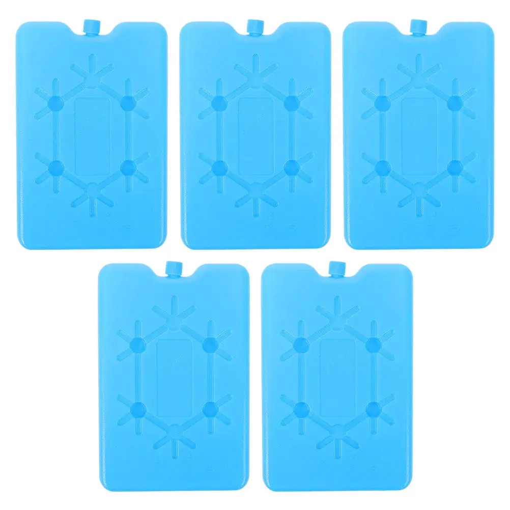 5Pcs Reusable Ice Packs Cooling Gel Pads for Air Conditioner Fans Cooler Bags Lunch Boxes Portable Ice Box for Outdoor Home Use