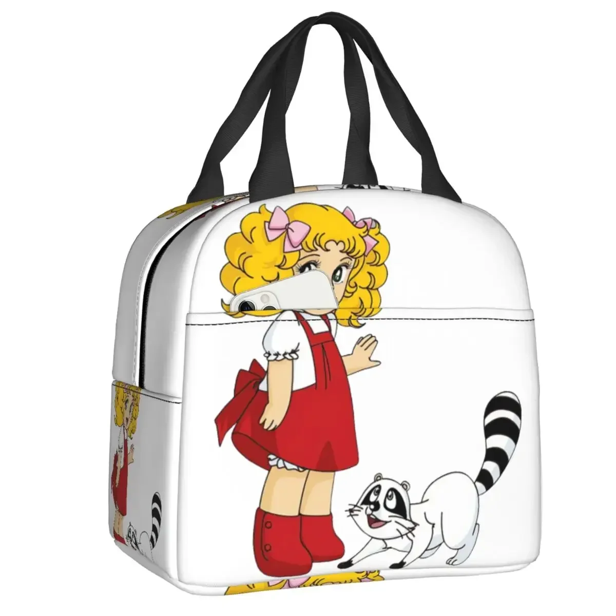 Candy Candy Logo Resuable Lunch Box Multifunction Anime Manga Thermal Cooler Food Insulated Lunch Bag School Children Student