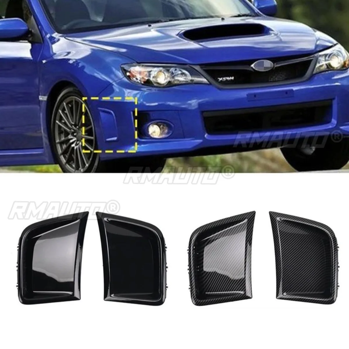 

Car Bumper Side Grill Racing Grille Body Kit Front Bumper Grill Racing Grills for Subaru WRX 2008-2014 Exterior Part