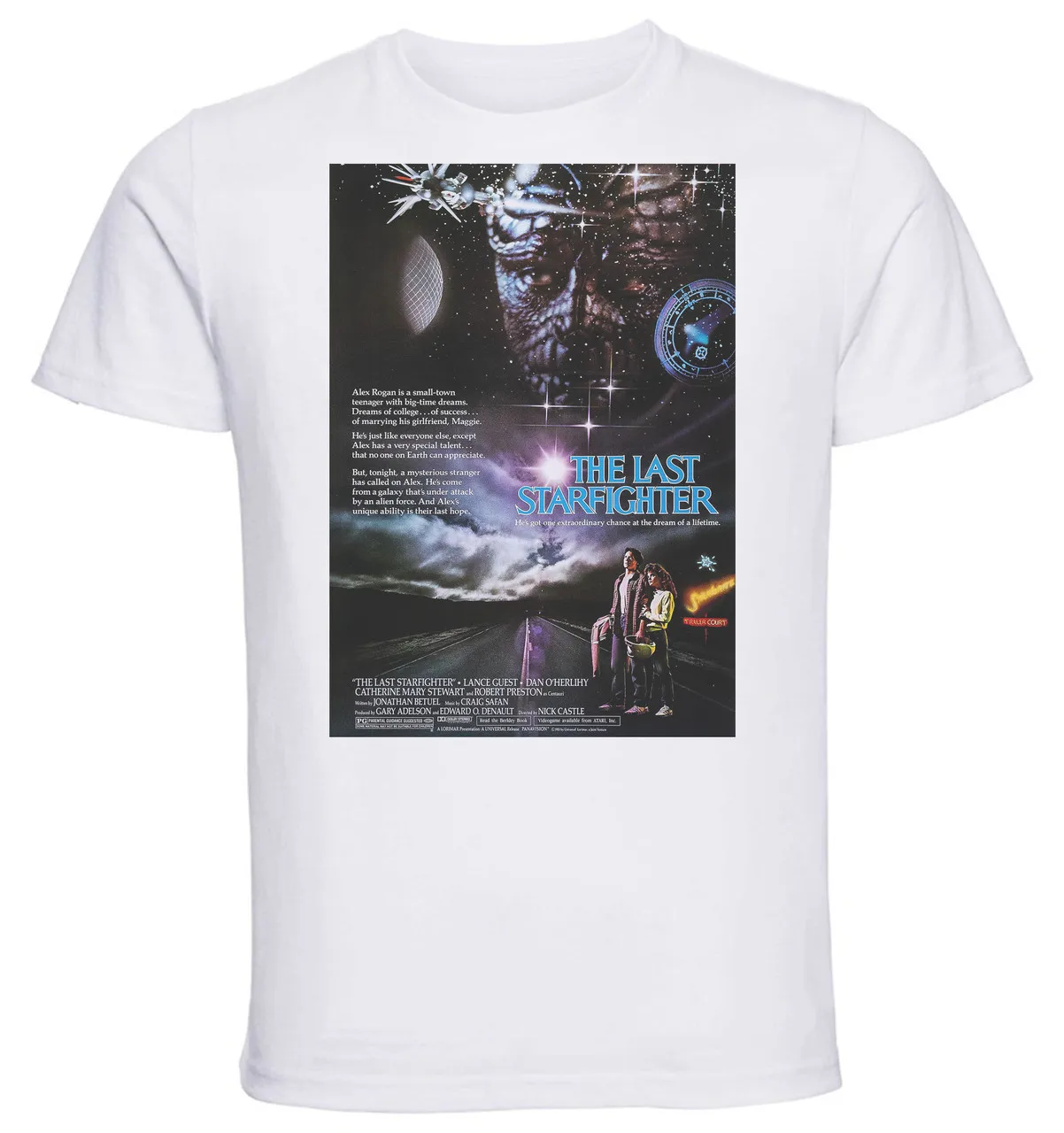 T-shirt Unisex - White - Playbill Film - The Last Starfighter