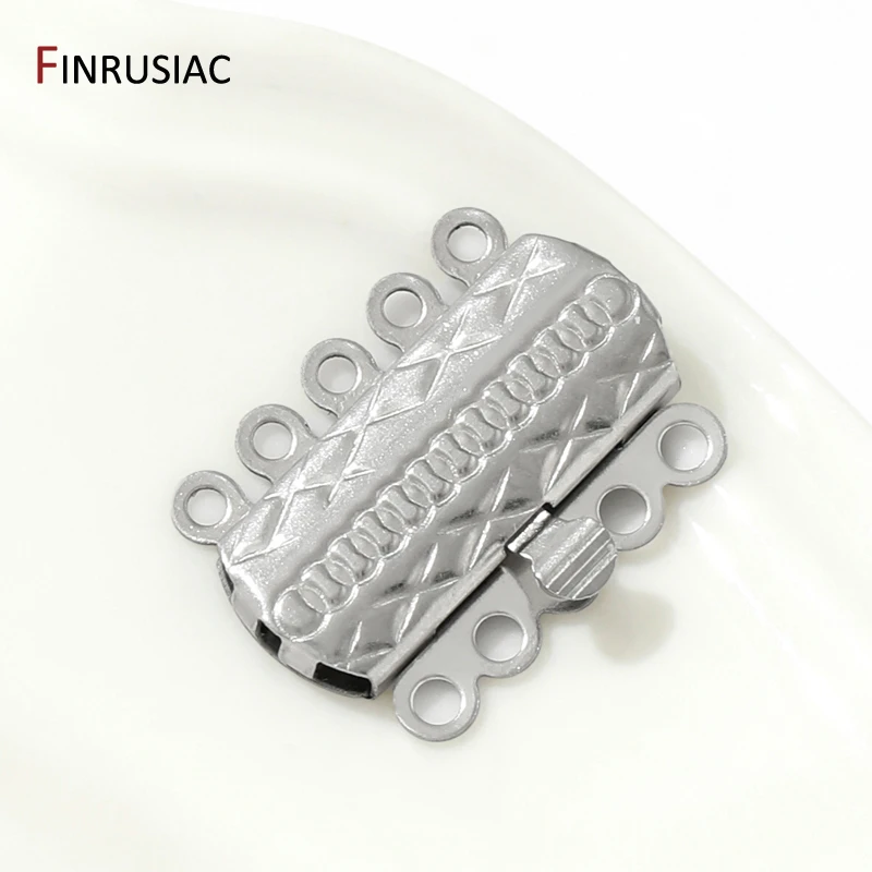 5/10Pcs Stainless Steel Layering Clasps Necklace Pendant Connector for DIY Earring Necklace Bracelet Jewelry Making Accessories