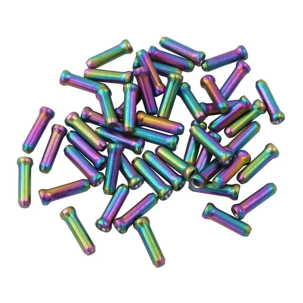 

20Pcs Aluminum Alloy Bike Wire End Caps Colorful Durable Line Core Cap Sturdy Replacement Shifter Cable Tips