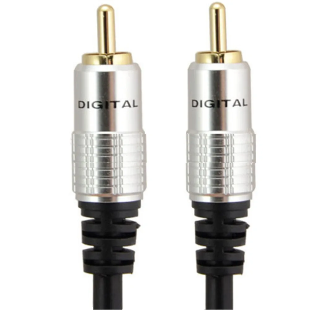 RCA digital audio coaxial subwoofer cable composite video  RCA lotus cable male to male single lotus cable