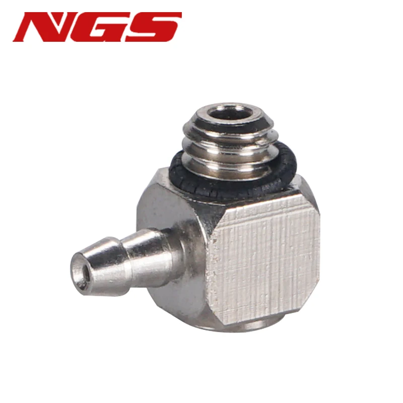 5 PCS M3 M4 M5 M6 Straight Elbow Mini Quick Fitting Male Thread Connector Fast Twist Joint Coupling Pneumatic Tube 3MM 4MM 6MM