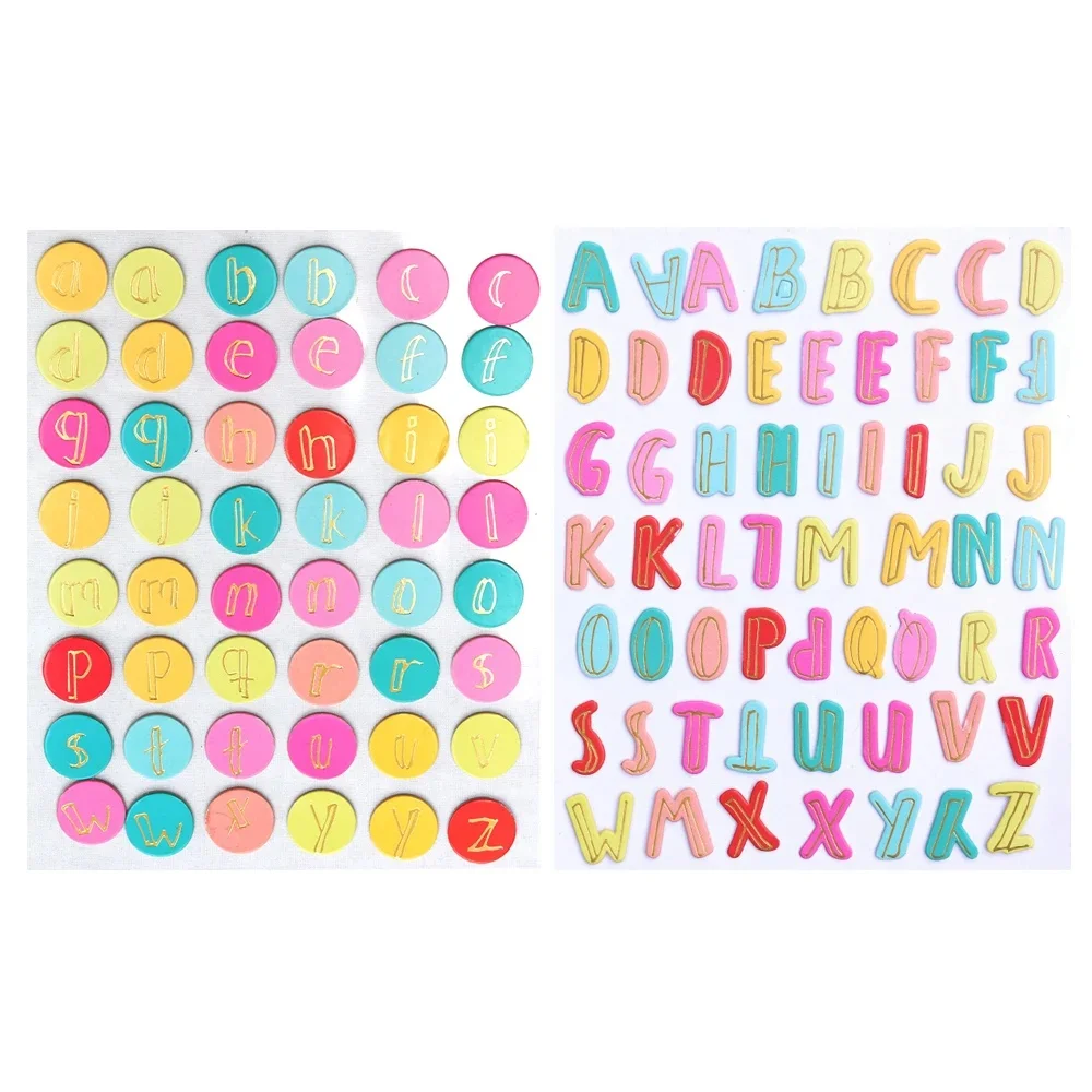 Creative Path Alphabet-Aufkleber mit englischen Buchstaben, selbstklebende goldene Scrapbooking-Deko-Aufkleber für die Kartenherstellung, Planer, Journaling – Detail 32