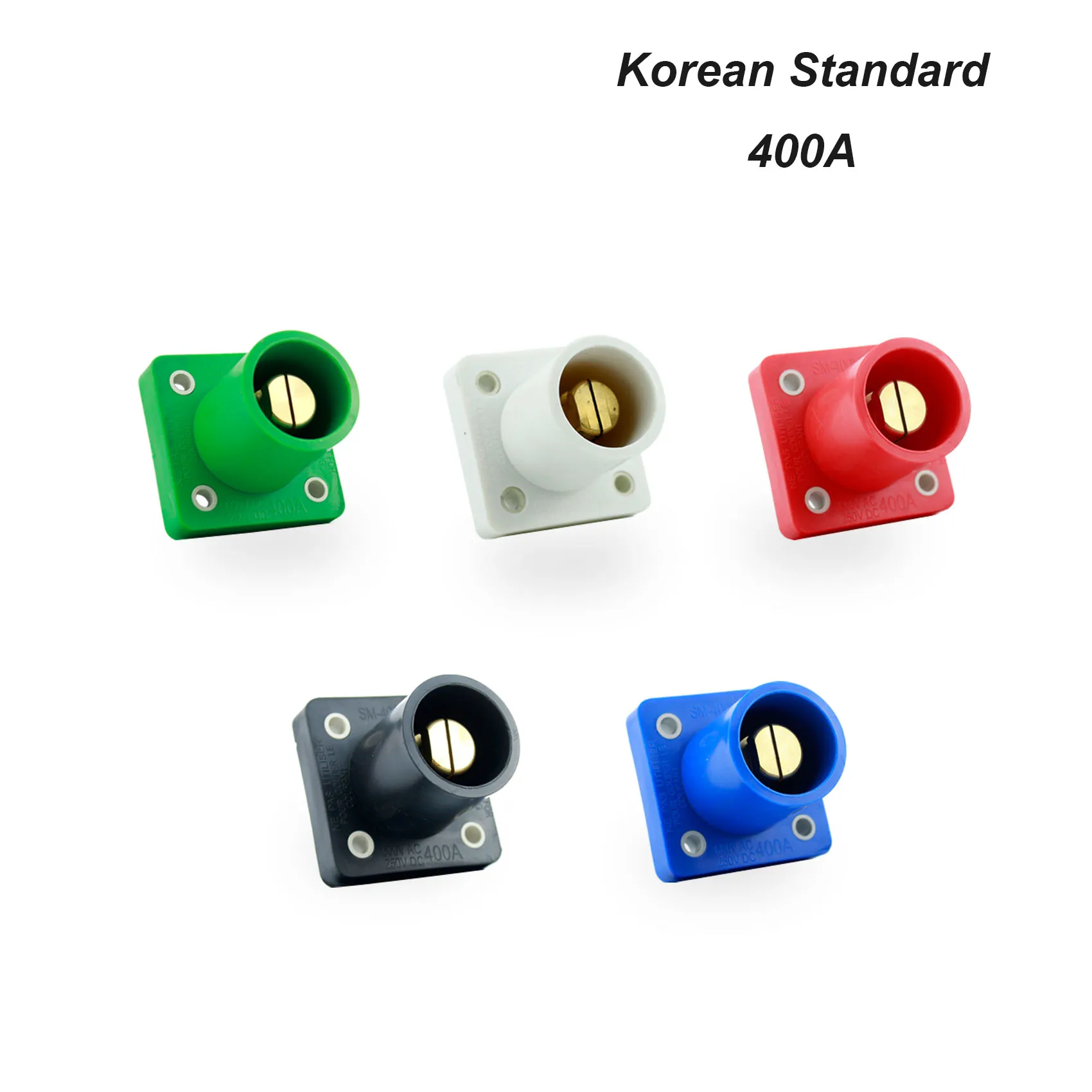 IP44 Single-Core 400A Cam Lock Plug – Stage Lighting & DC Cabinet Connector, Black