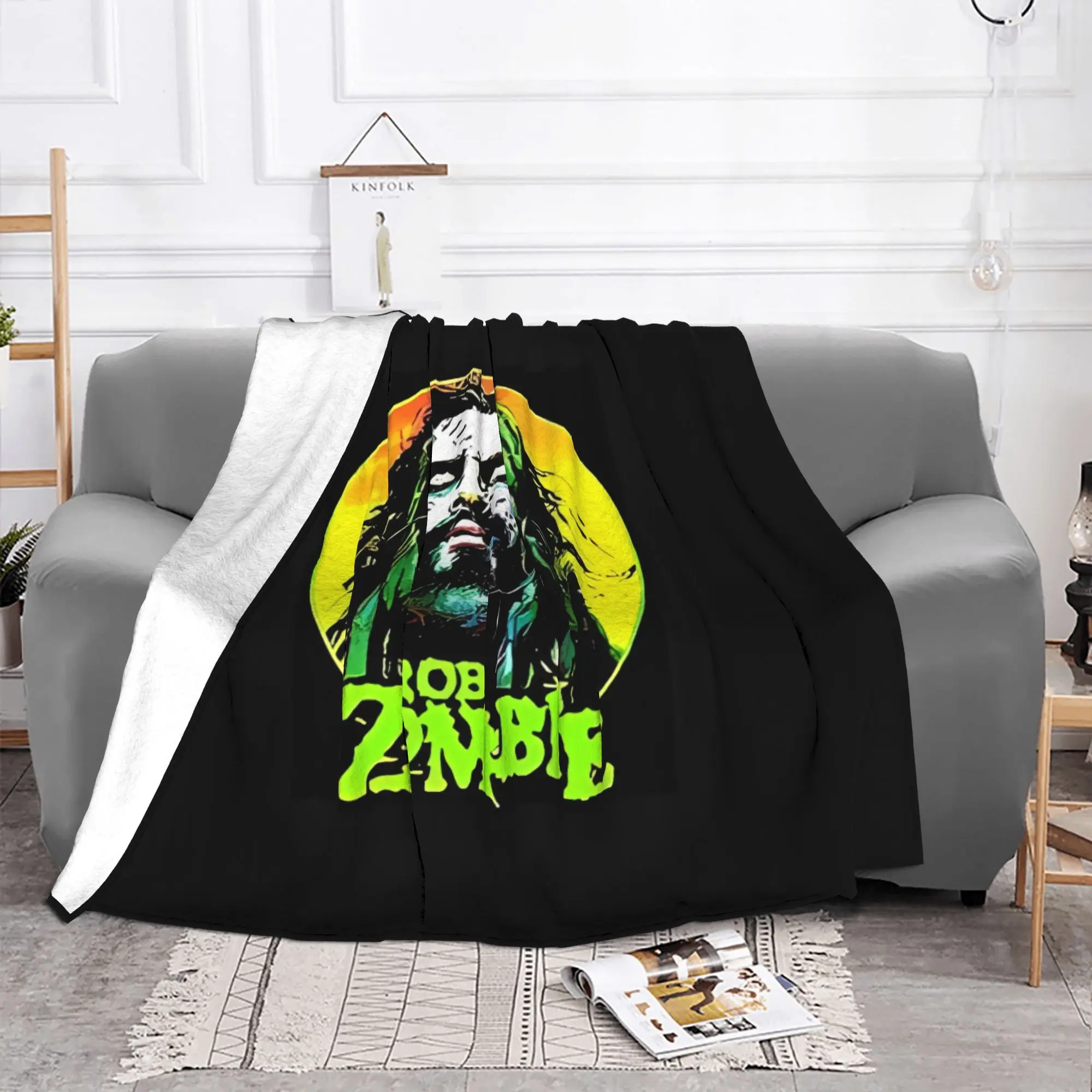 1PC home Cutecore New Sellers Trends New the robzombie Blanket Super Cosy Plush Home Living Room Sofa halloween
