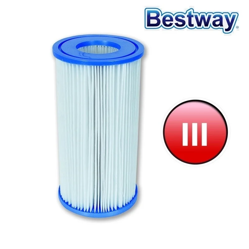 12 Pieces Of 58012 Bestvvay Water Filter Cartridge(III) For Swimming Pool Pumps 58384,58387,58389 & 58390 Pool Filter Core