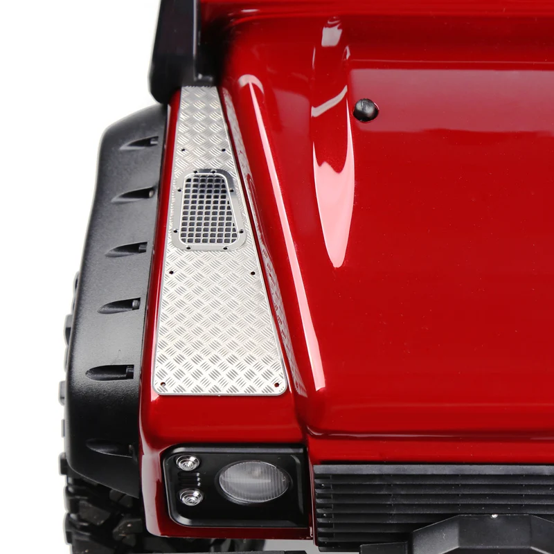 INJORA Metal Anti-skid Plate Intake Grille Body Decoration for 1/10 RC Crawler Car TRX4 Defender Upgrade