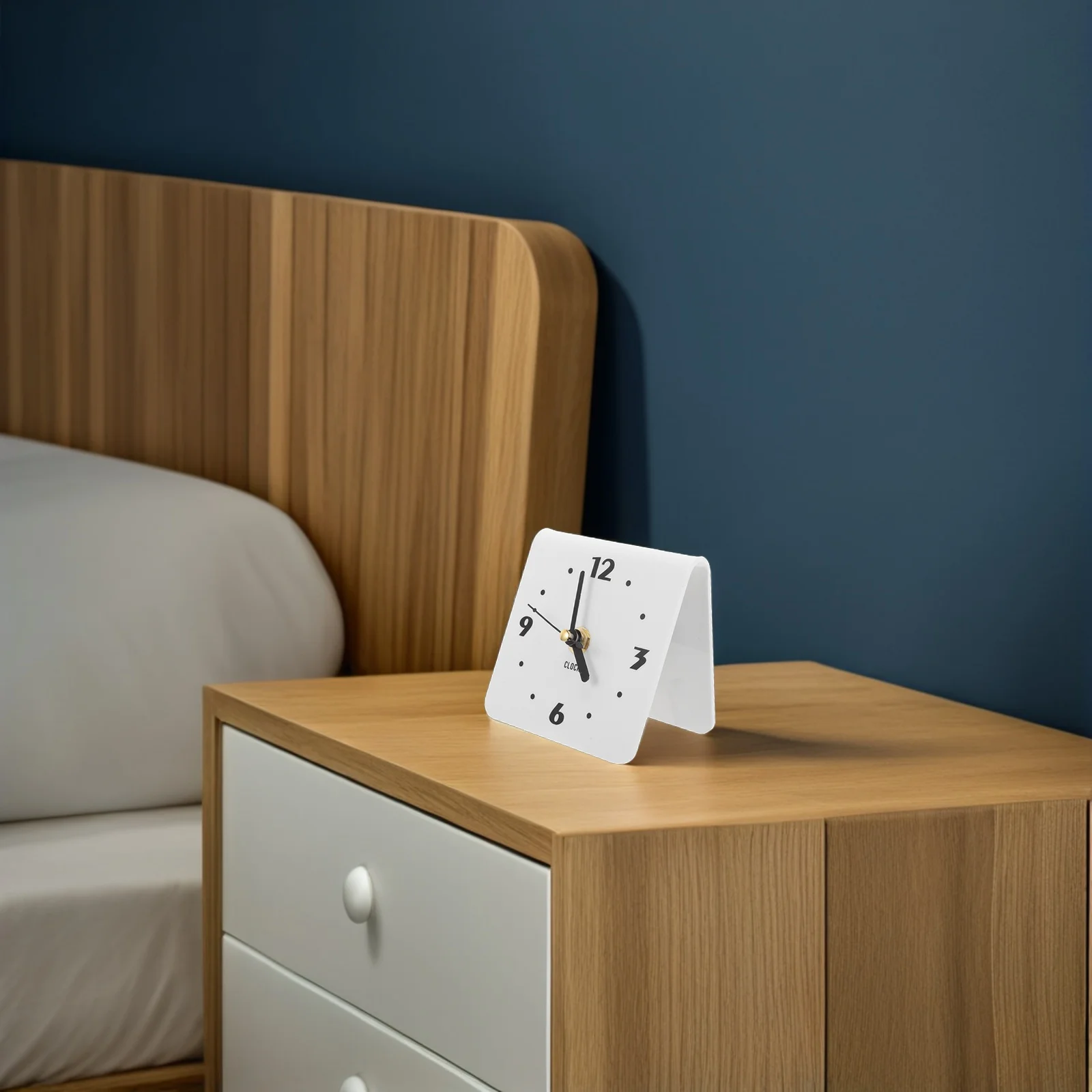 

Silent Clock Bedroom Decor Modern Decorative Clock Desk Table Small Living Room Ornament Shelf Bedside Modern Without