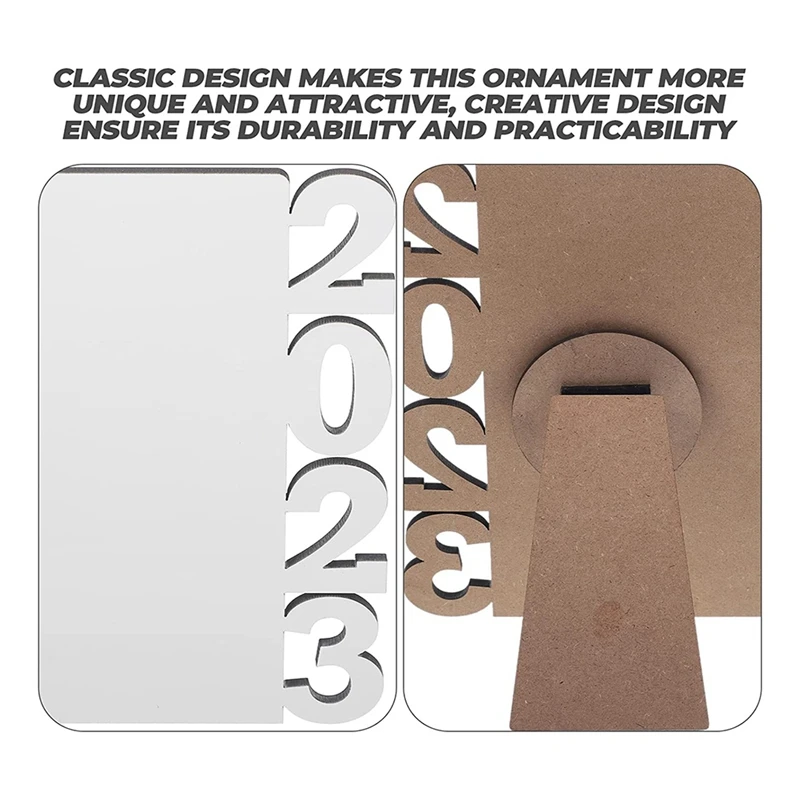 Em branco Graduação Picture Frame, Artesanato DIY, Sublimação Photo Frame, Cheer 2023, 2 pcs