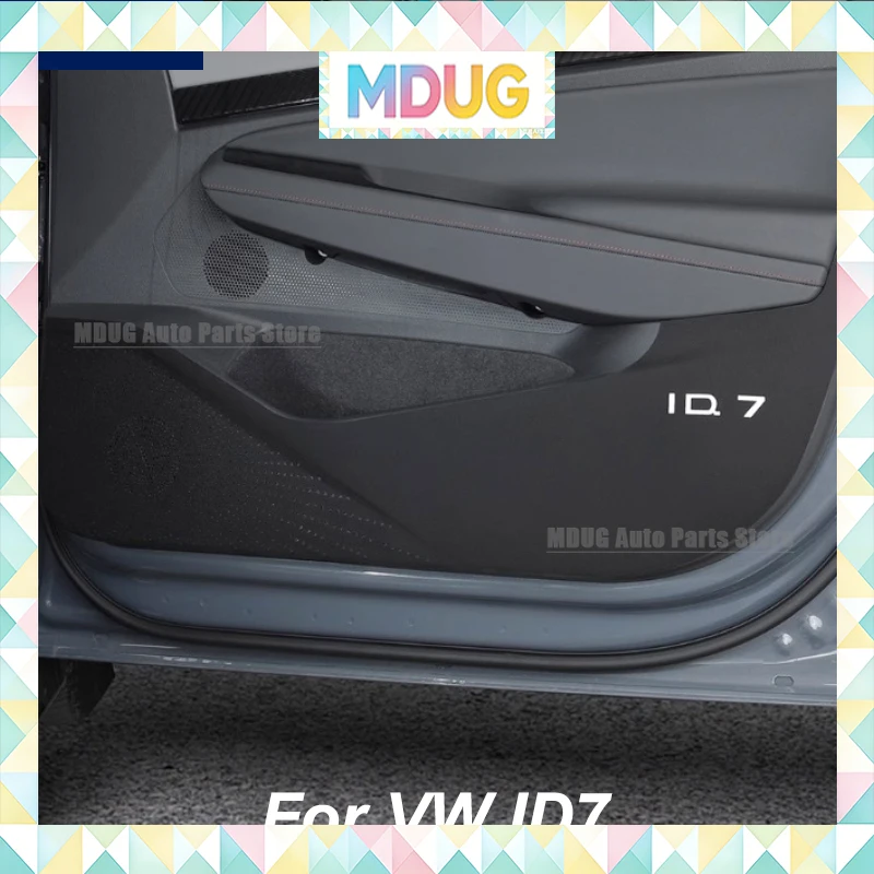 MDUG For VW ID7 Door Leather Anti-kick Pad Sticker Interior Protective Sticker Car Styling Modified Accessories