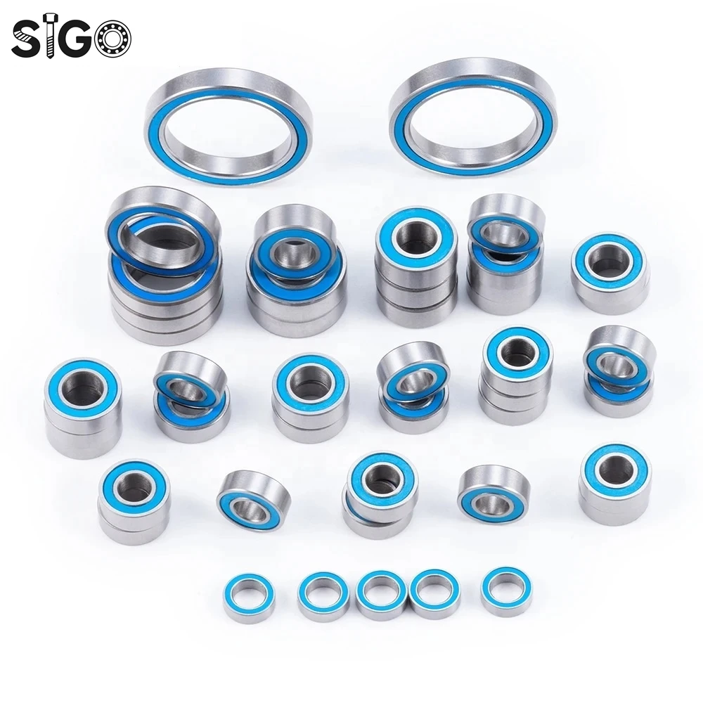 45PCS Metal Rubber Sealed Complete Ball Bearing Kit for TRX 1/10 Summit RC Car Parts