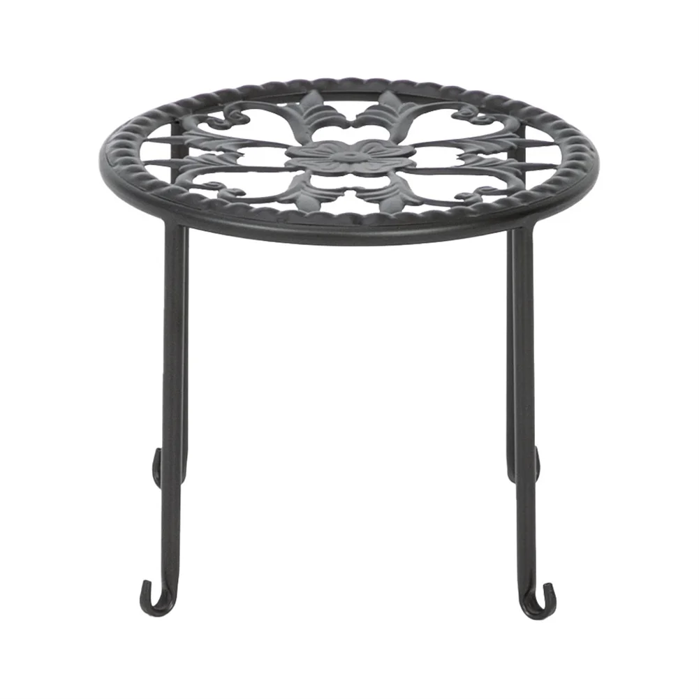 4pcs Round Ironwork Plant Stand Corner Plant Shelf Racks For Decorating Garden Patio Deck Farmhouse