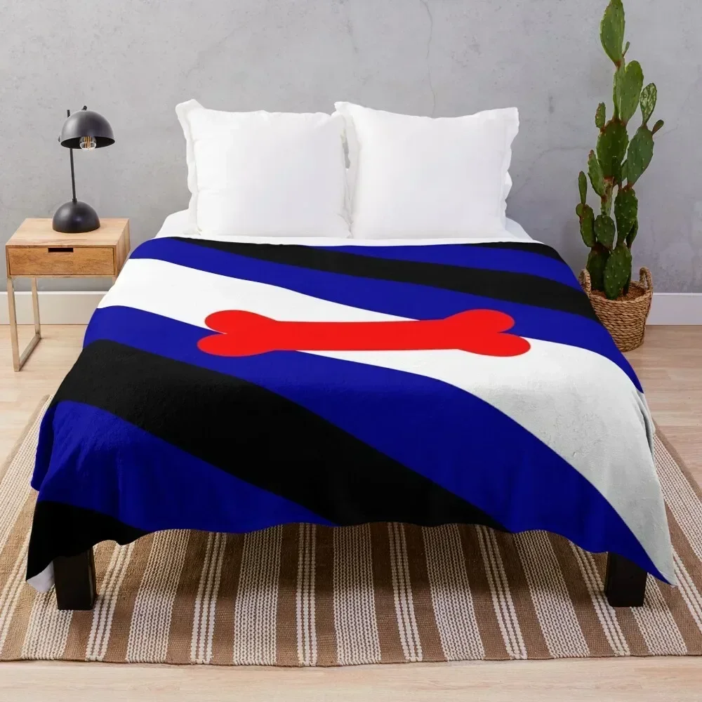 

Puppy Play Pride Flag (v.1) Throw Blanket Multi Purpose Soft Warm Blanket for Home Travel