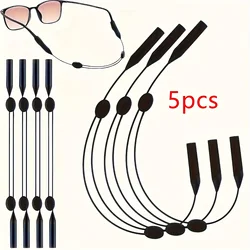 5pcs Adjustable Sports Glasses Strap - Anti-slip Hanging Rope for Secure Fit