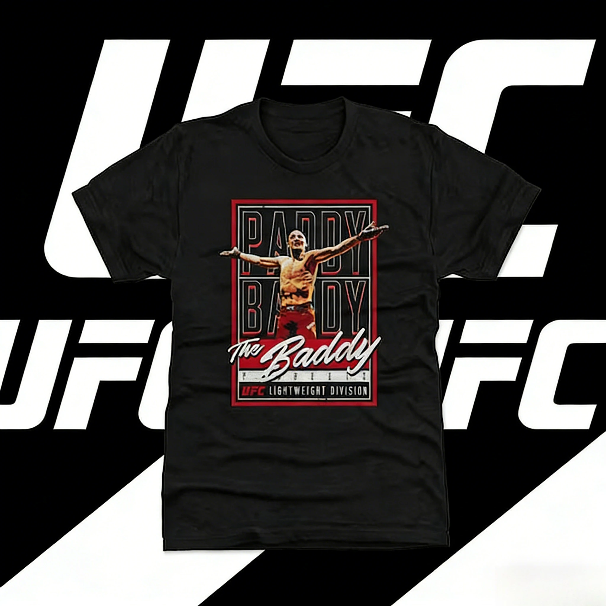 UFC選手「パディ・ピンベレット」をテーマにした2026年夏純綿100%プリントゆったりカジュアルTシャツ 男女兼用