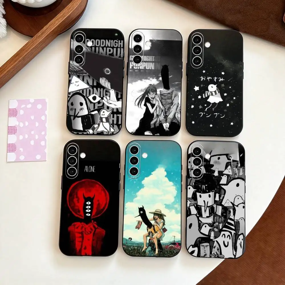 Goodnight Oyasumi Punpun  Phone Case Black Silicone Soft For Samsung Galaxy A73,A72,A71,A70,A53,A52,A51